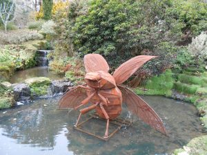 water beetle sculpture