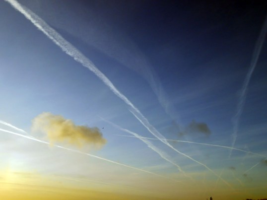 Vapour Trails Early  morning