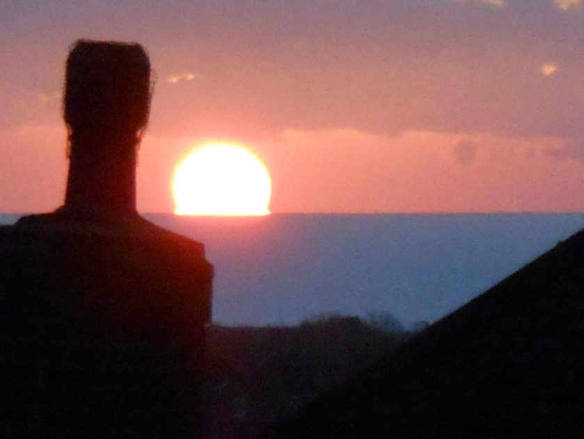 chimney pot & rising sun